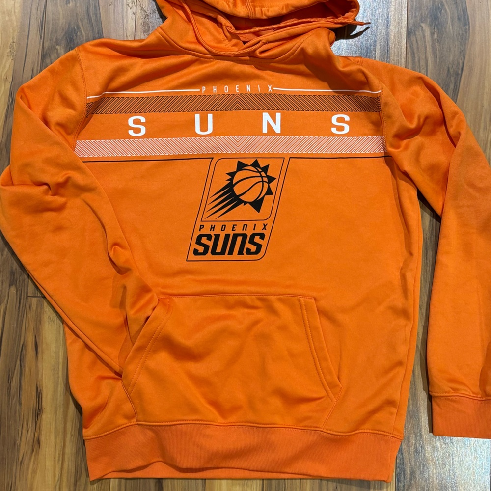 Phoenix Suns hoodie sweatshirt orange microfiber mens M